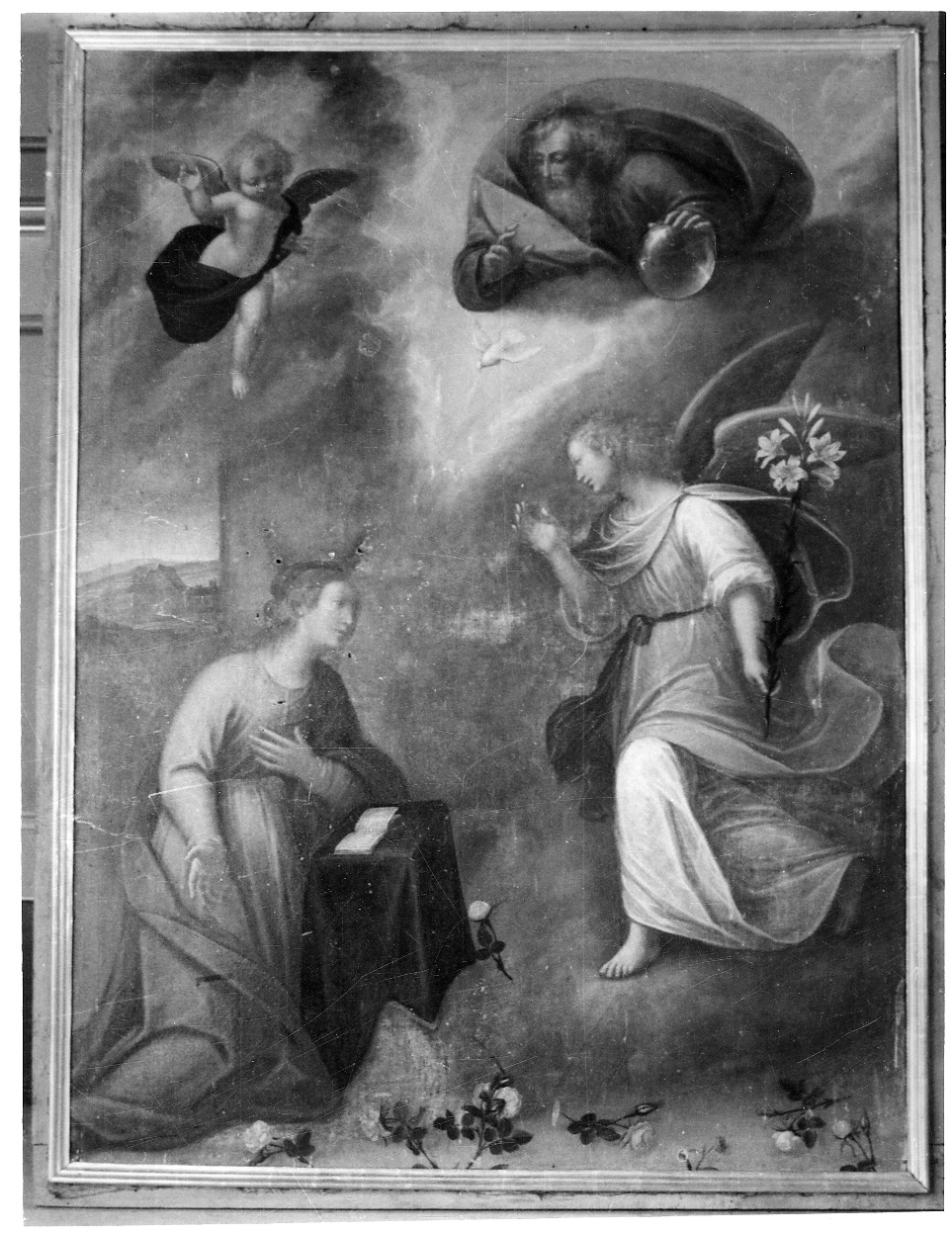 Annunciazione (dipinto, opera isolata) di Caccia Orsola Maddalena (attribuito) (secondo quarto sec. XVII)