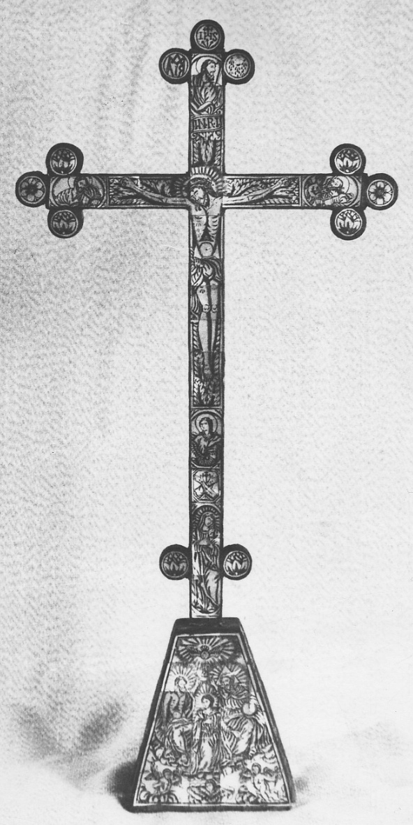 San Luca (decorazione a intarsio, elemento d'insieme) - bottega gerosolimitana (fine sec. XVIII)