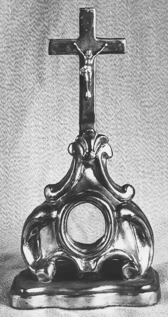 reliquiario - a croce, opera isolata - bottega piemontese (primo quarto sec. XIX)