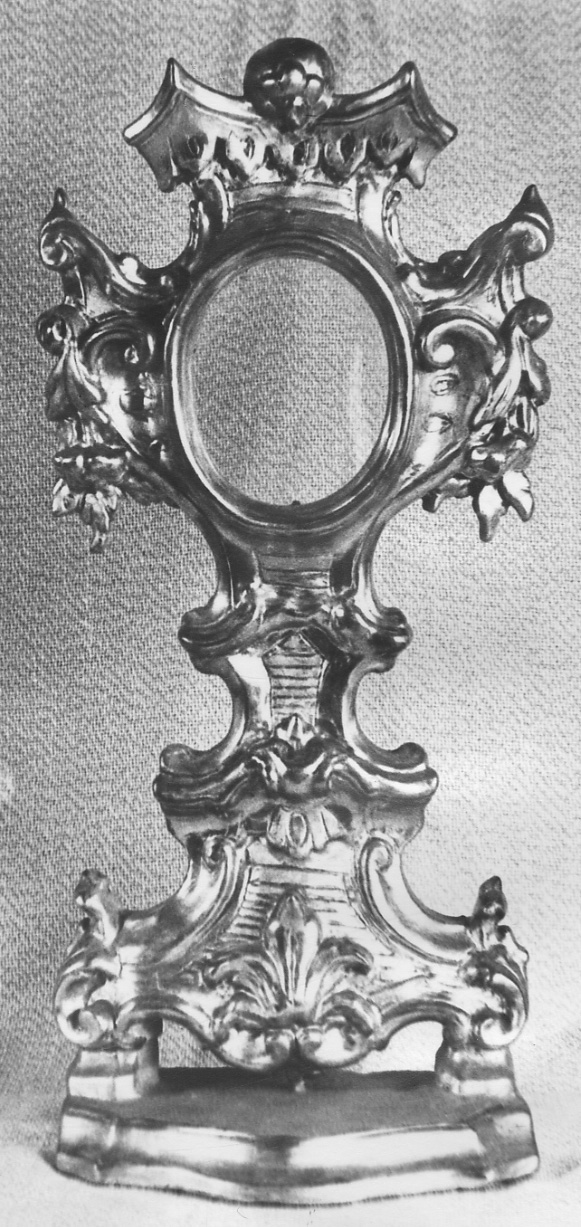 reliquiario - a ostensorio, opera isolata - bottega piemontese (metà sec. XVIII)