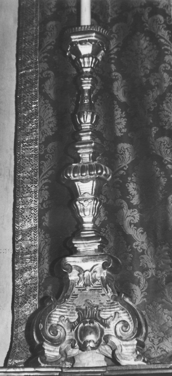 candeliere, serie - bottega piemontese (seconda metà sec. XVIII)