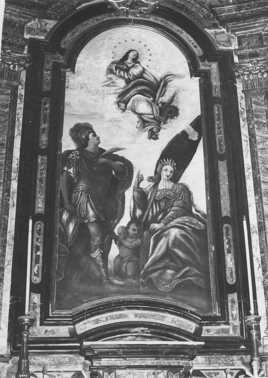 Immacolata Concezione e santi (pala d'altare, opera isolata) di Grassi Giovanni Battista (metà sec. XVIII)