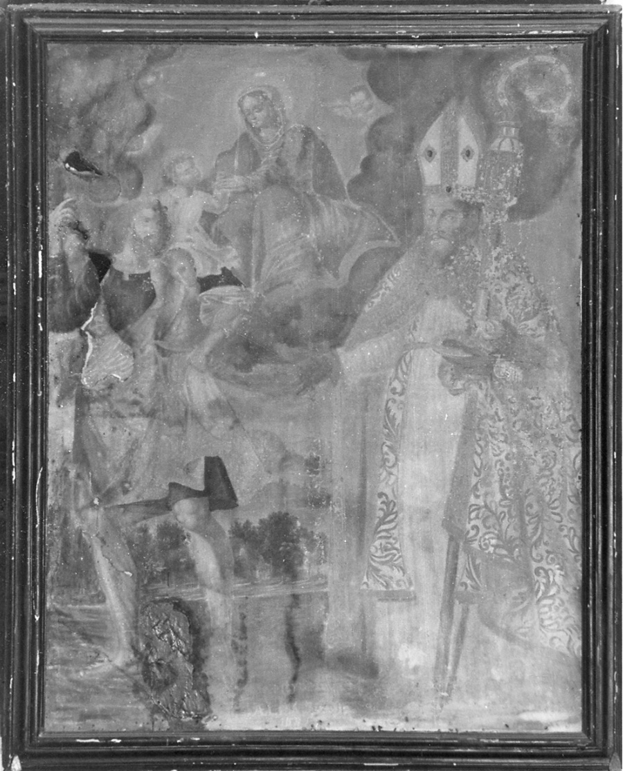 San Cristoforo (dipinto, opera isolata) - ambito piemontese (fine/inizio secc. XVI/ XVII)