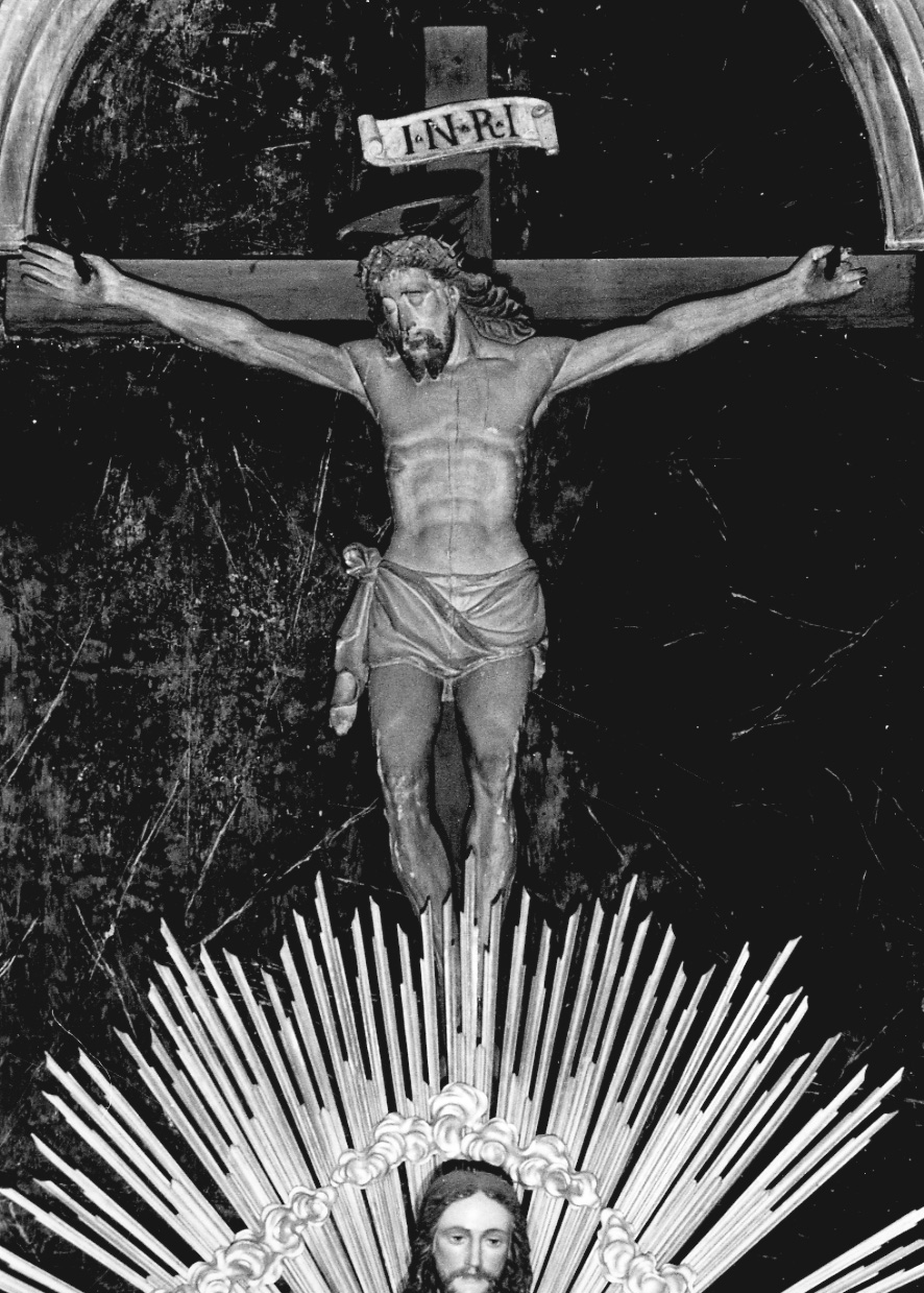 Cristo crocifisso (crocifisso, opera isolata) - bottega lombardo-piemontese (inizio sec. XVII)