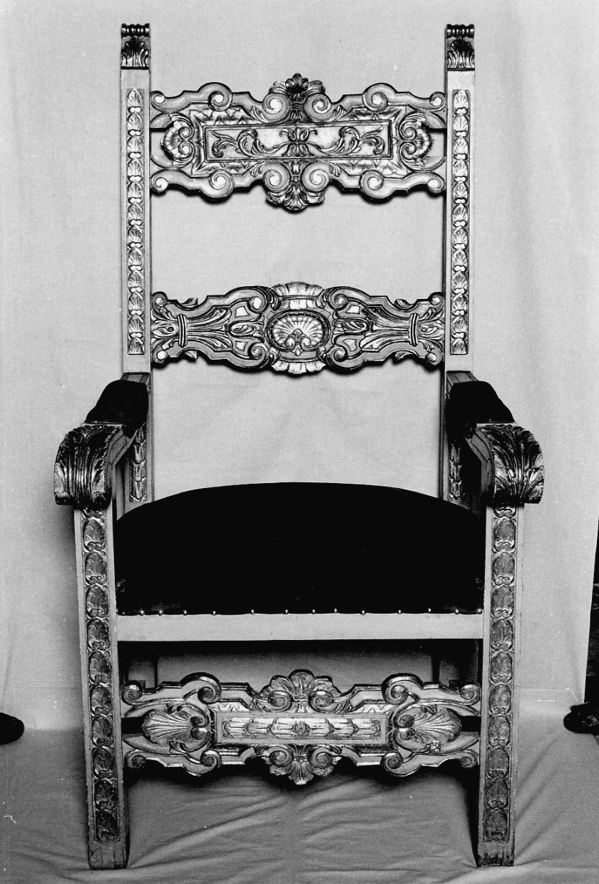 trono, opera isolata - bottega piemontese (fine sec. XVII)