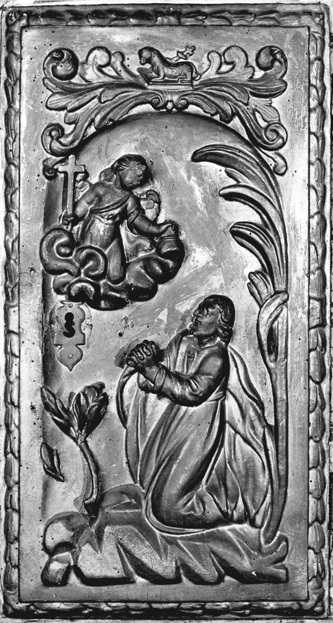 orazione di Cristo nell'orto di Getsemani (sportello di tabernacolo, opera isolata) - bottega vercellese (fine sec. XVIII)