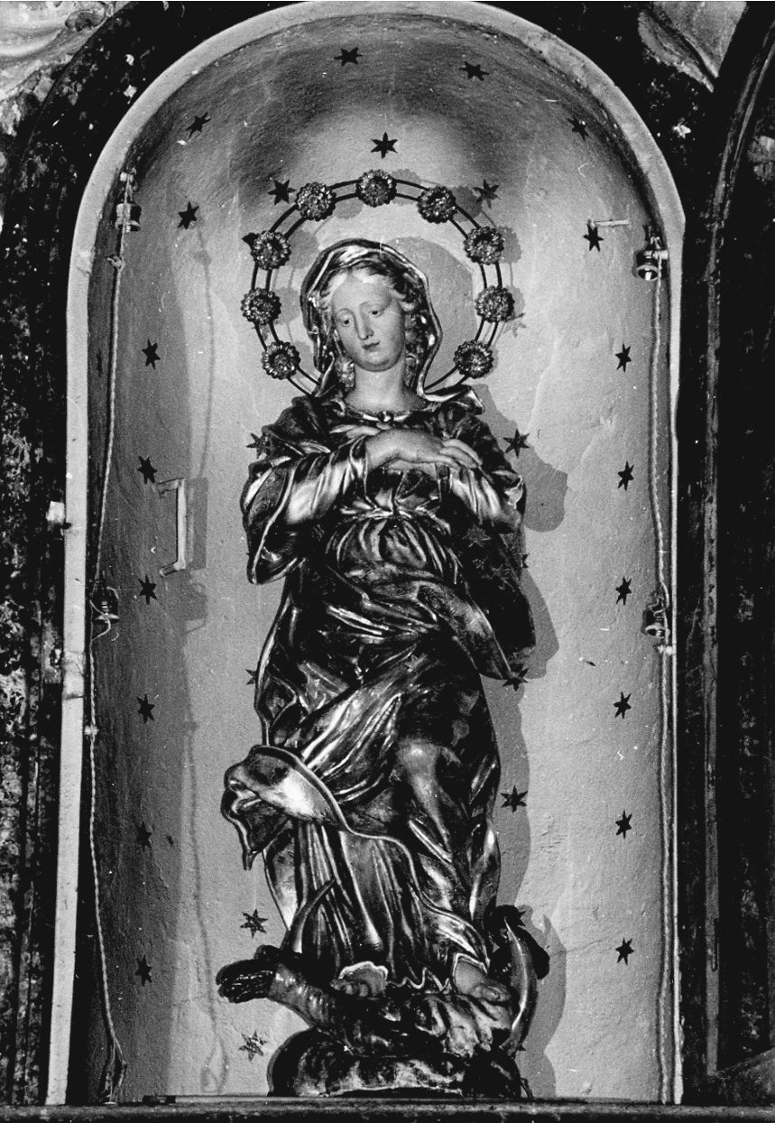 Madonna Immacolata (statua, opera isolata) - bottega piemontese (primo quarto sec. XVIII)