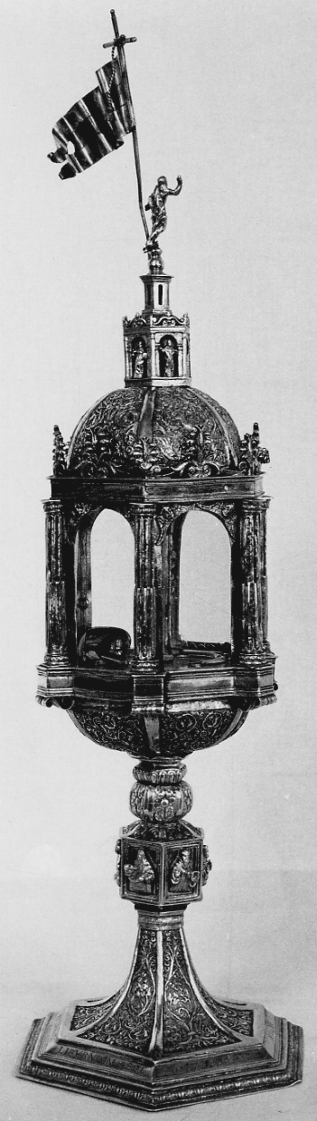 reliquiario-ostensorio, opera isolata - bottega lombardo-piemontese (terzo quarto sec. XVI)