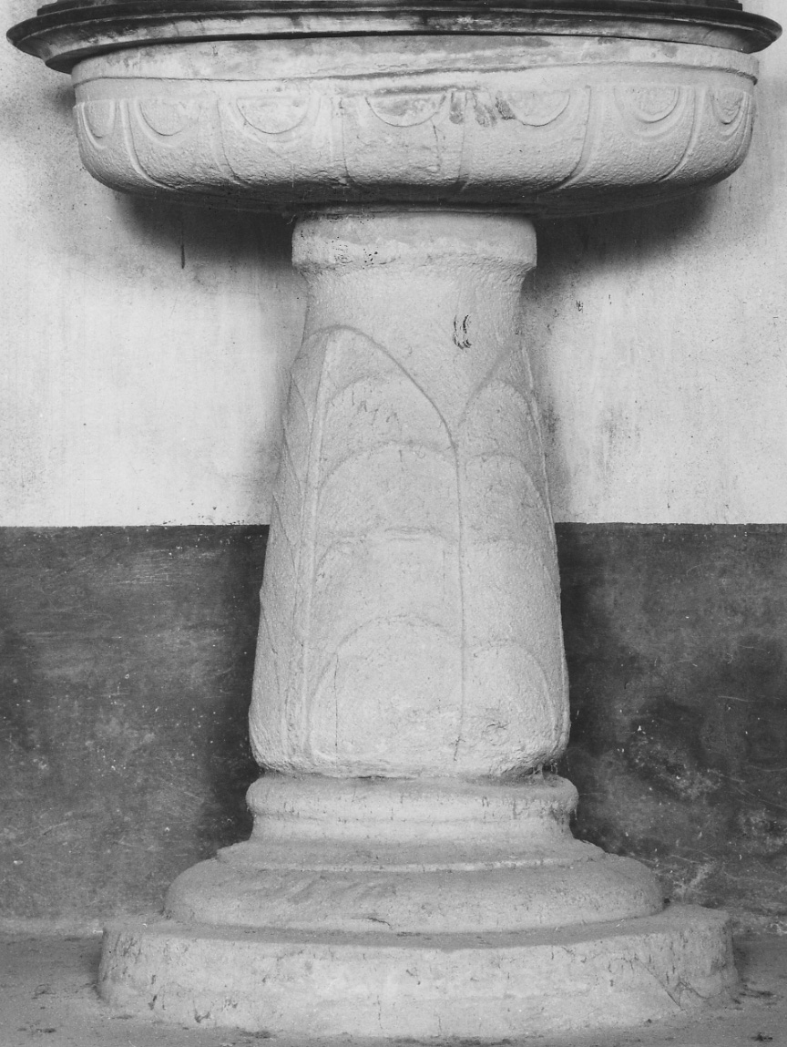 fonte battesimale, opera isolata - bottega piemontese (sec. XVI)