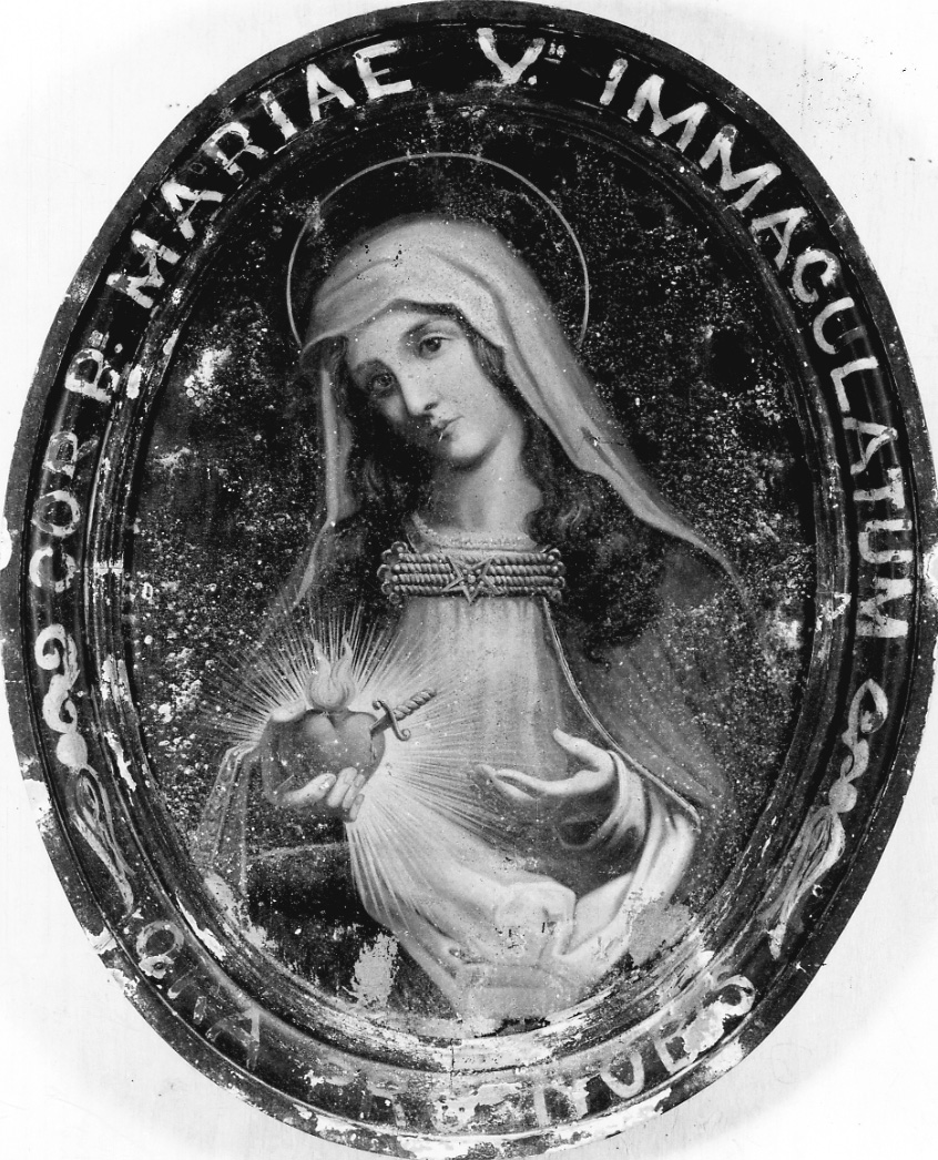 Sacro Cuore di Maria (dipinto, opera isolata) - ambito vercellese (prima metà sec. XX)