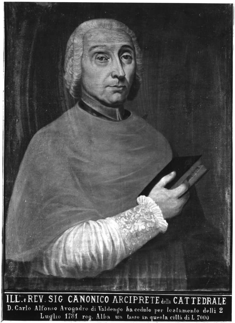 ritratto di Carlo Alfonso Avogadro di Valdengo (dipinto, opera isolata) - ambito piemontese (ultimo quarto sec. XVIII)