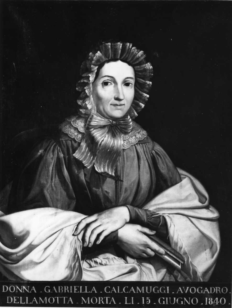 ritratto di Gabriella Calcamuggi Avogadro (dipinto, opera isolata) di Narducci Pietreo (secondo quarto sec. XIX)