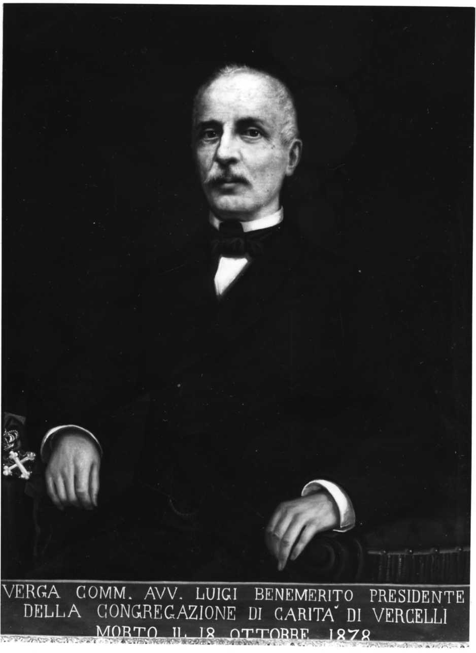 ritratto di Luigi Verga (dipinto, opera isolata) di Costa Giuseppe (ultimo quarto sec. XIX)