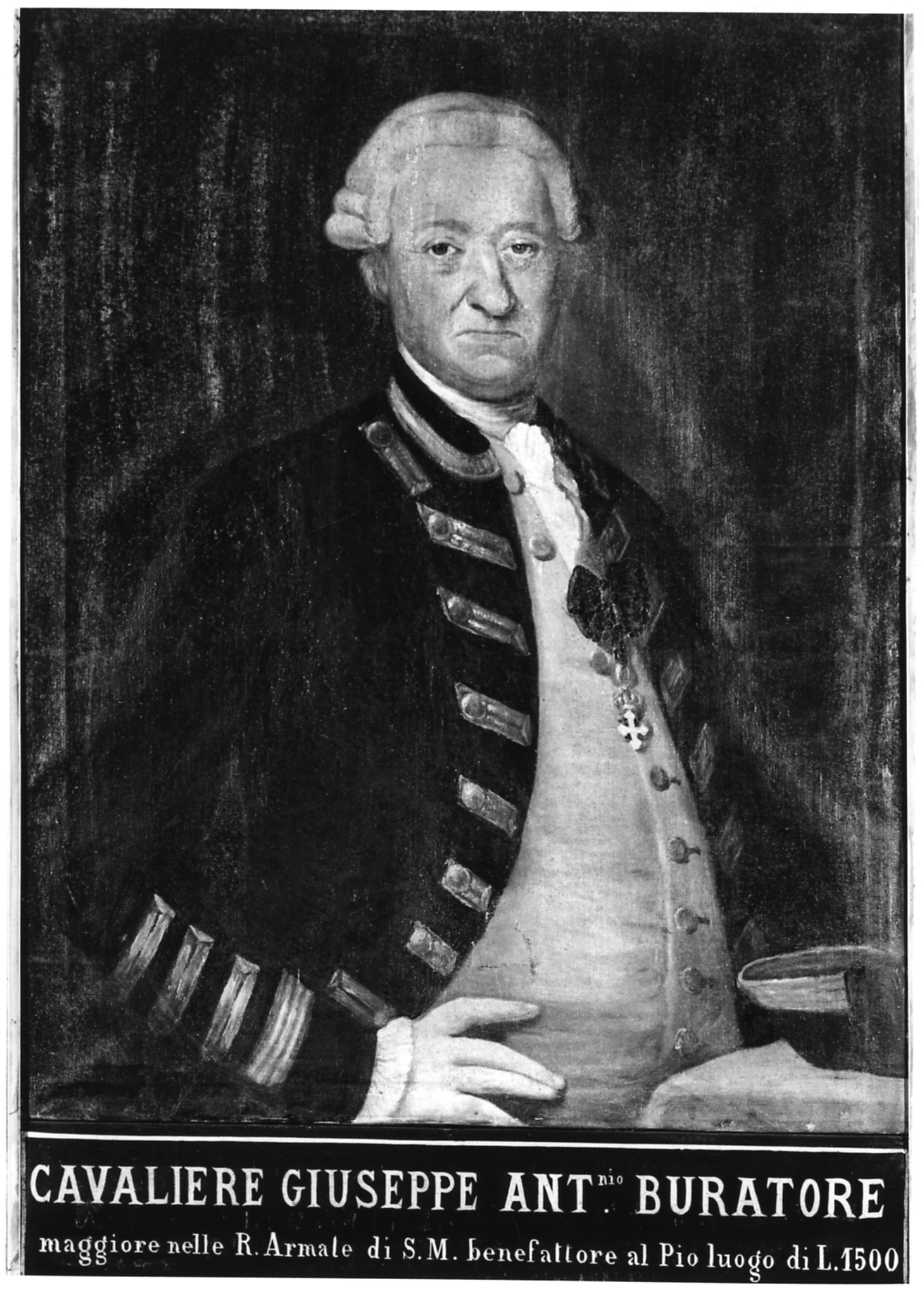 ritratto di Giovanni Antonio Buratore (dipinto, opera isolata) - ambito piemontese (ultimo quarto sec. XVIII)