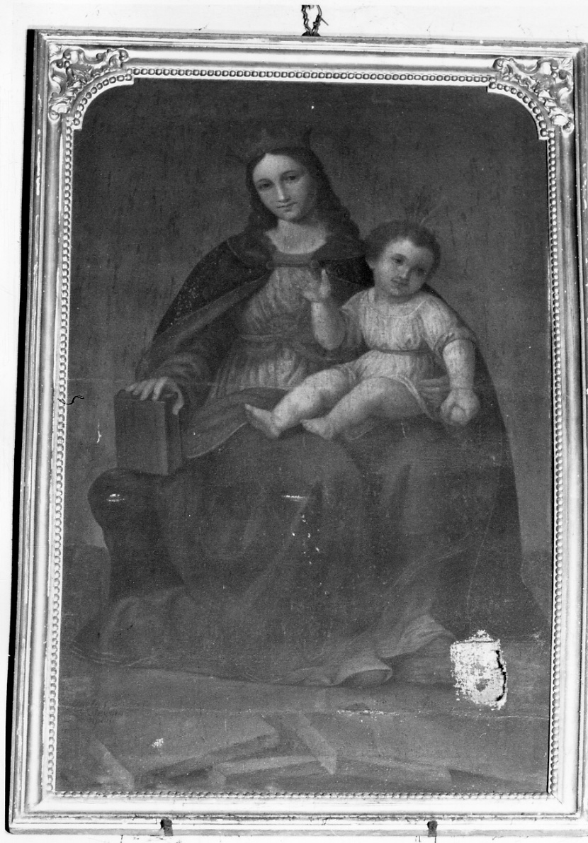 Madonna con Bambino (dipinto, opera isolata) - ambito lombardo-piemontese (sec. XIX)