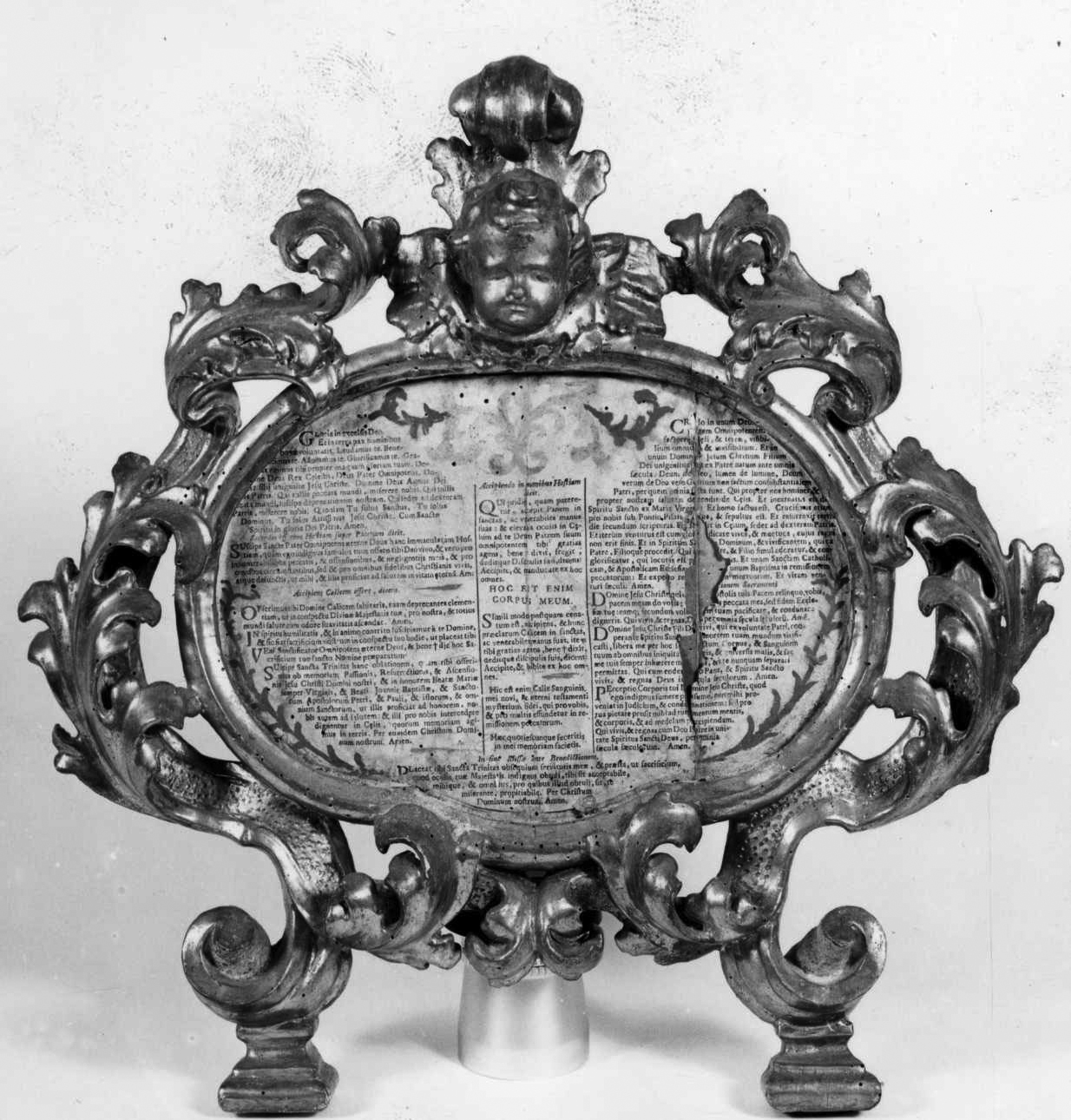 cartagloria, opera isolata di D'Alberto Giovanni Antonio (secondo quarto sec. XVIII)