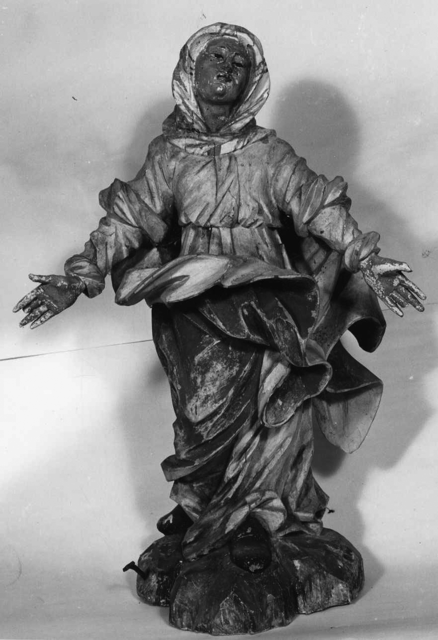 Madonna Addolorata (scultura, pendant) - bottega della Valsesia (metà sec. XVII)