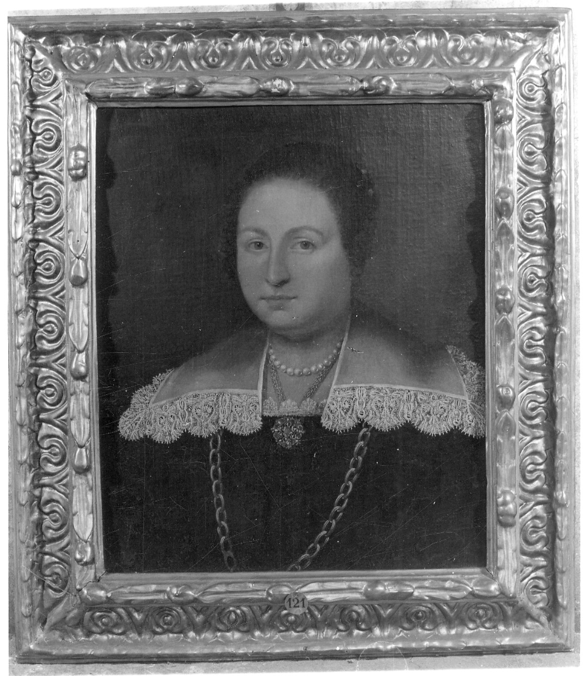 ritratto di donna (dipinto, opera isolata) - ambito fiammingo (sec. XVII)