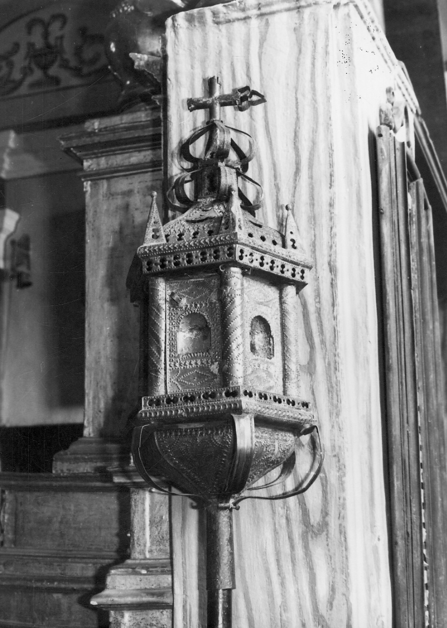 lanterna processionale, opera isolata - bottega piemontese (sec. XVIII)