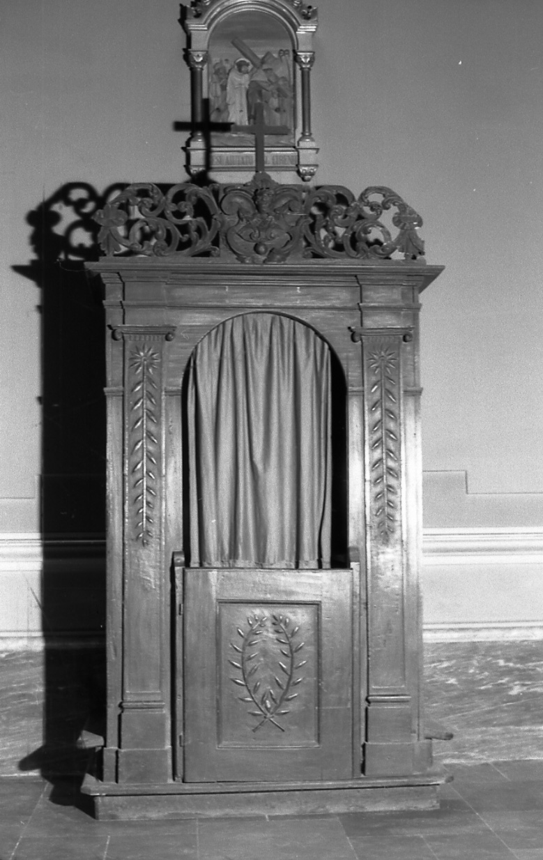 confessionale, opera isolata - bottega vercellese (prima metà sec. XVIII)