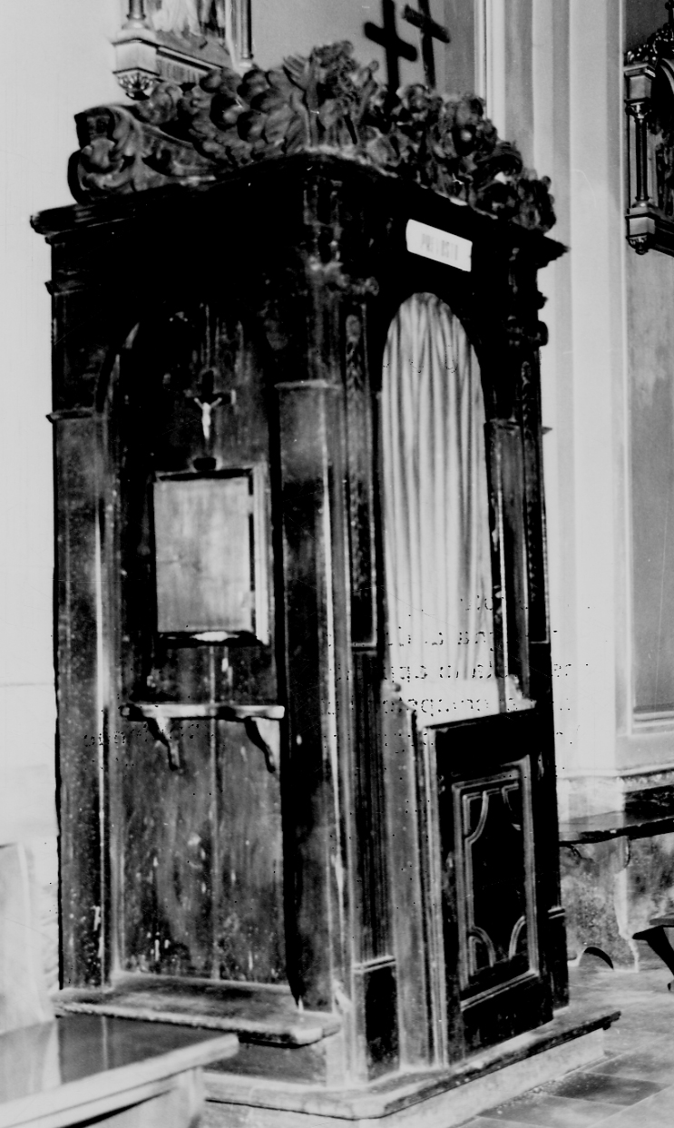 confessionale, opera isolata - bottega vercellese (prima metà sec. XVIII)