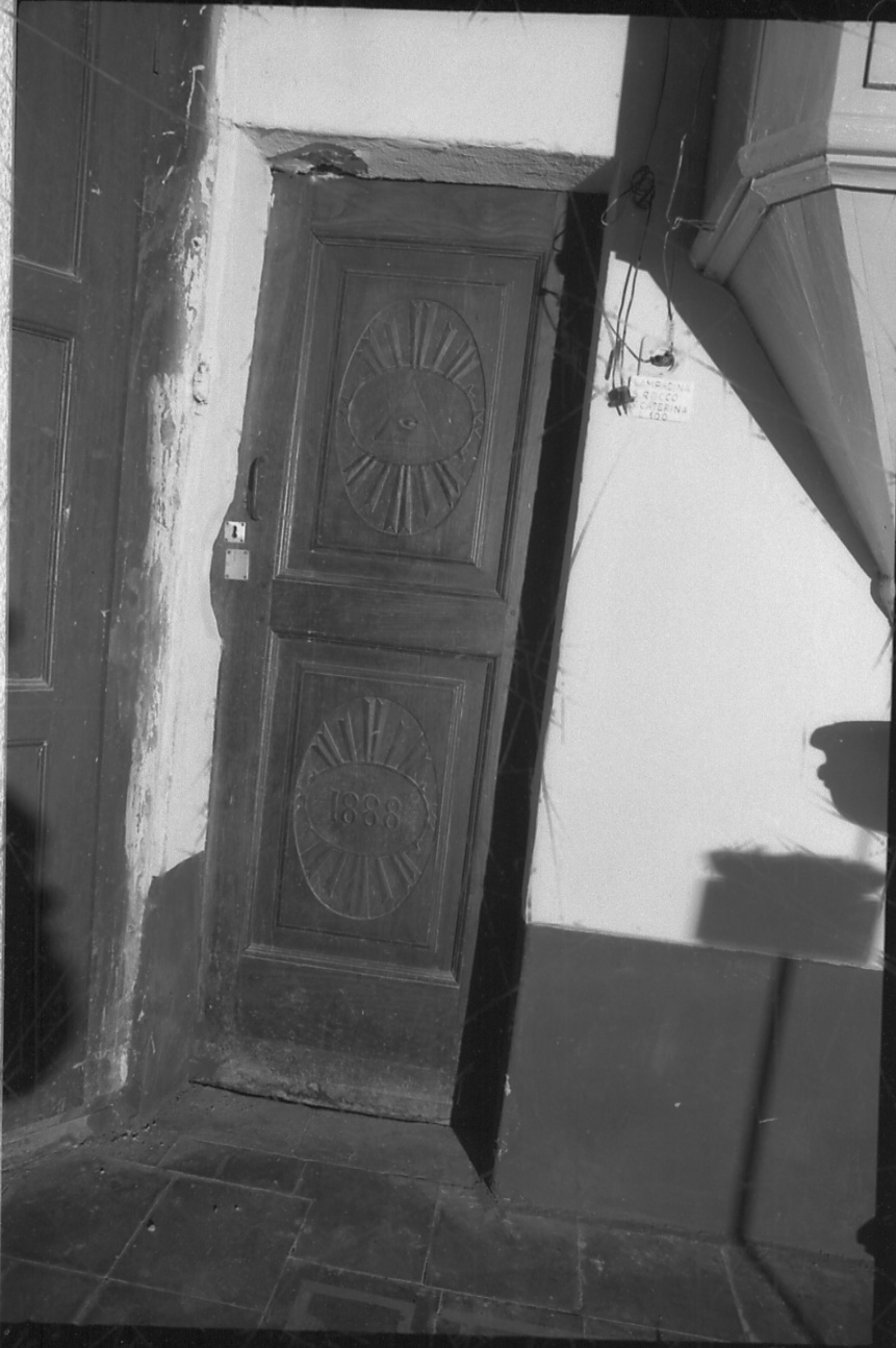 porta, opera isolata - bottega piemontese (ultimo quarto sec. XIX)