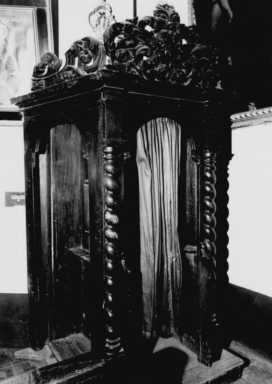 confessionale, opera isolata - bottega piemontese (ultimo quarto sec. XVIII)