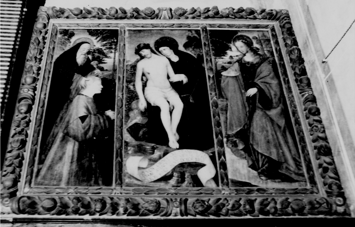 Santa Lucia (dipinto, elemento d'insieme) di Giovenone Giuseppe il Giovane (seconda metà sec. XVI)