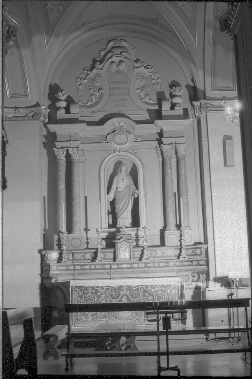 Apparizione della Madonna a Sant'Agata e santo vescovo (dipinto, opera isolata) - ambito biellese (secc. XVII/ XVIII)