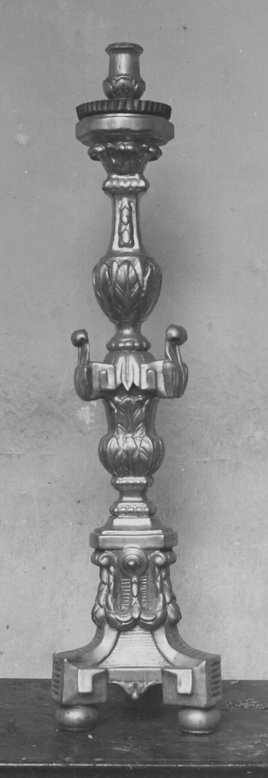 candelabro, coppia - bottega piemontese (primo quarto sec. XIX)