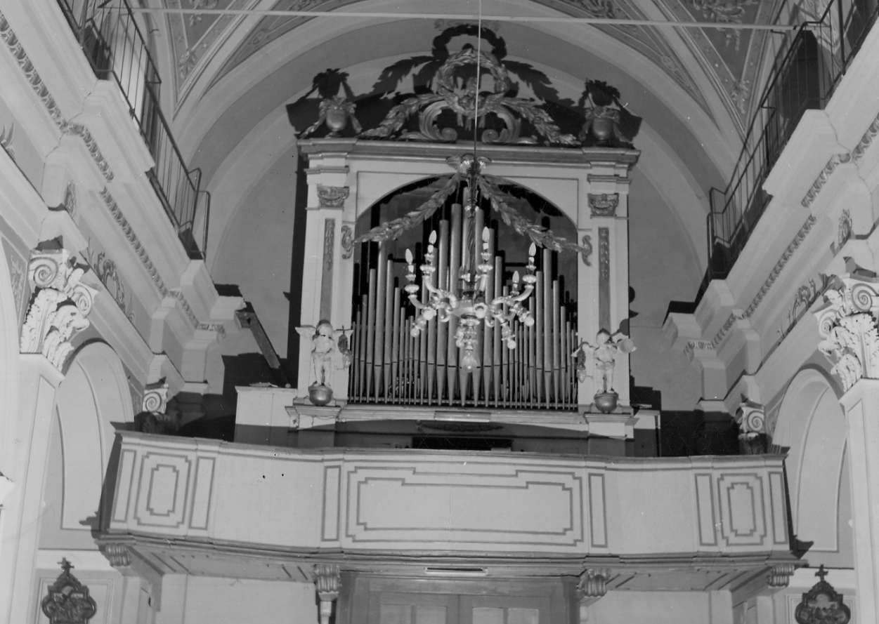 tribuna d'organo, opera isolata - bottega piemontese (ultimo quarto sec. XVIII)