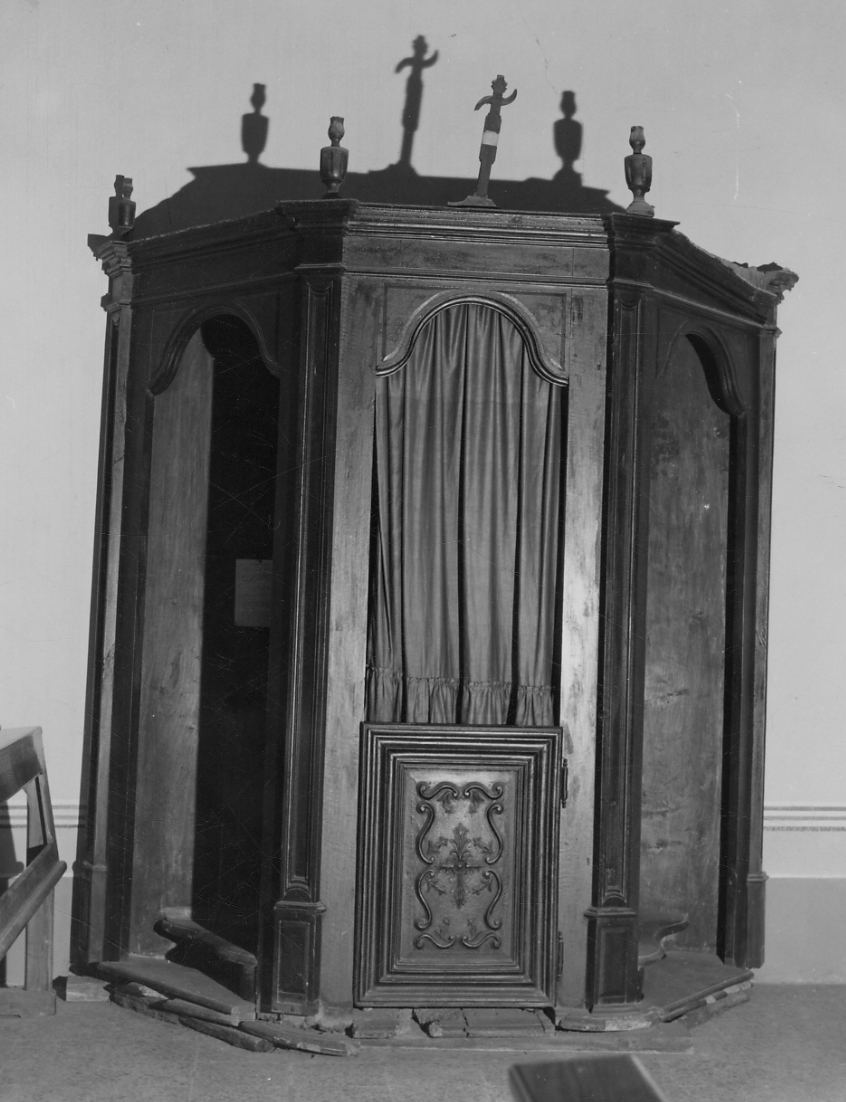 confessionale, opera isolata - bottega piemontese (seconda metà sec. XVIII)