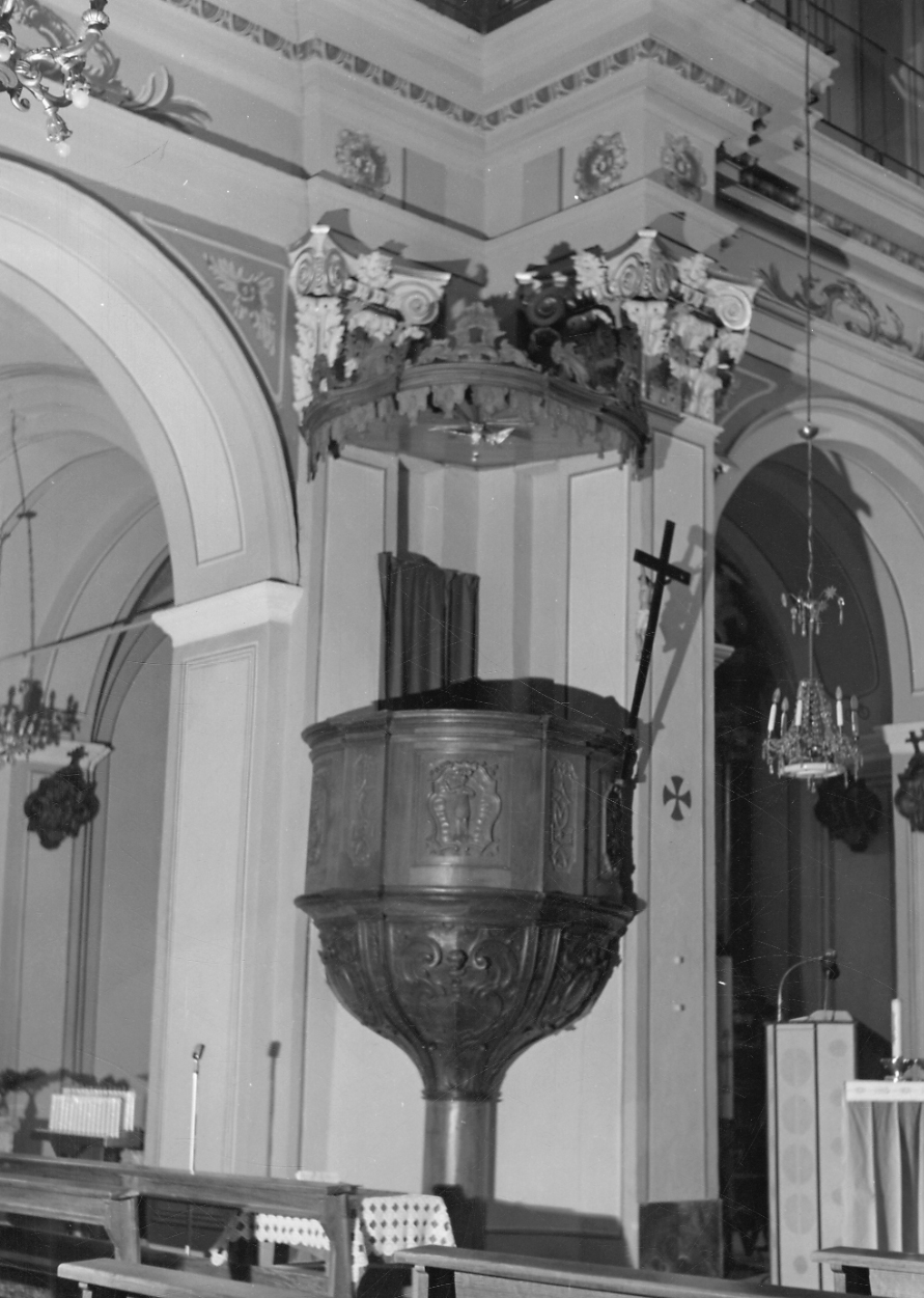 pulpito, opera isolata - bottega piemontese (seconda metà sec. XVIII)