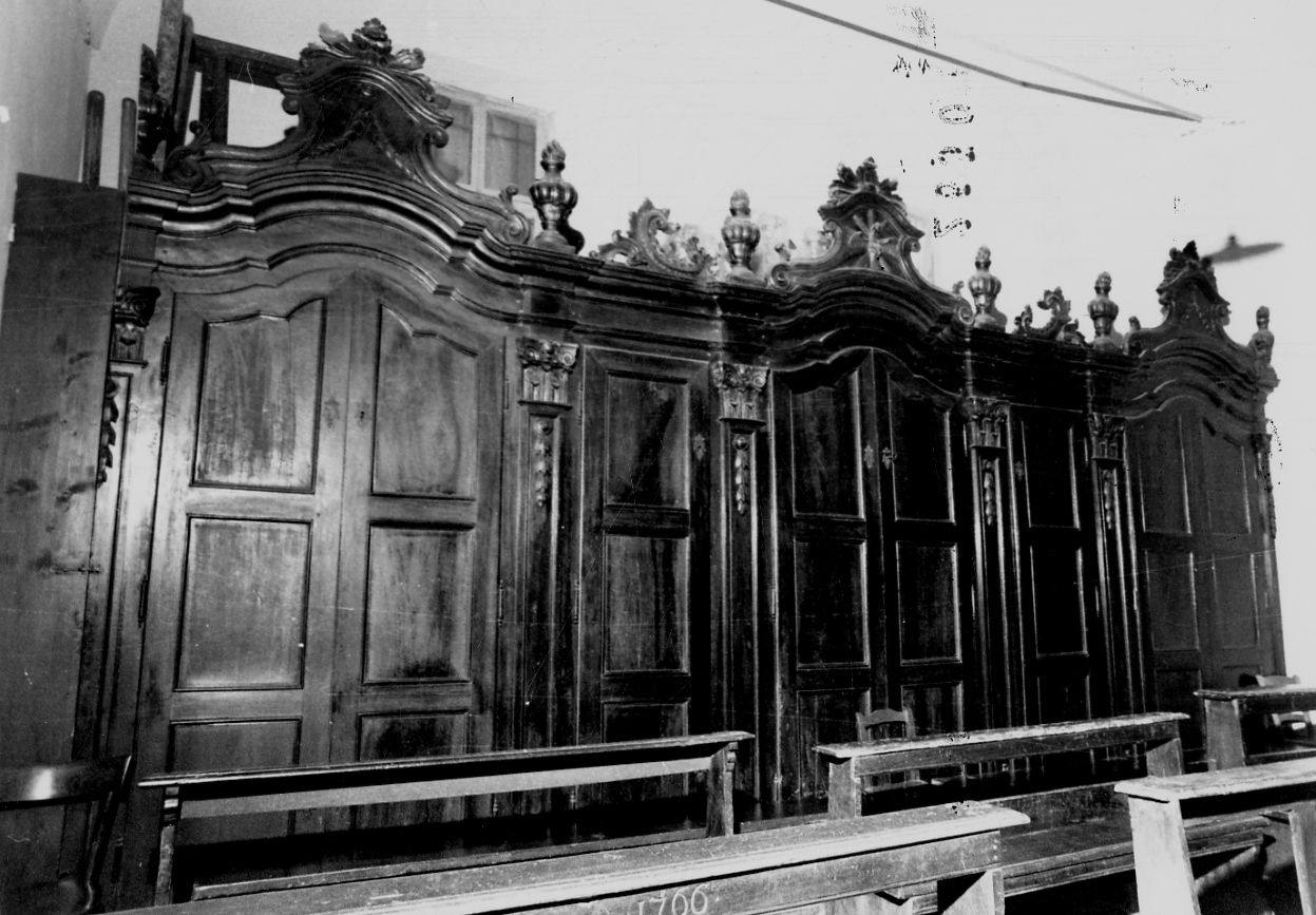 mobile da sacrestia, opera isolata - bottega vercellese (ultimo quarto sec. XVIII)