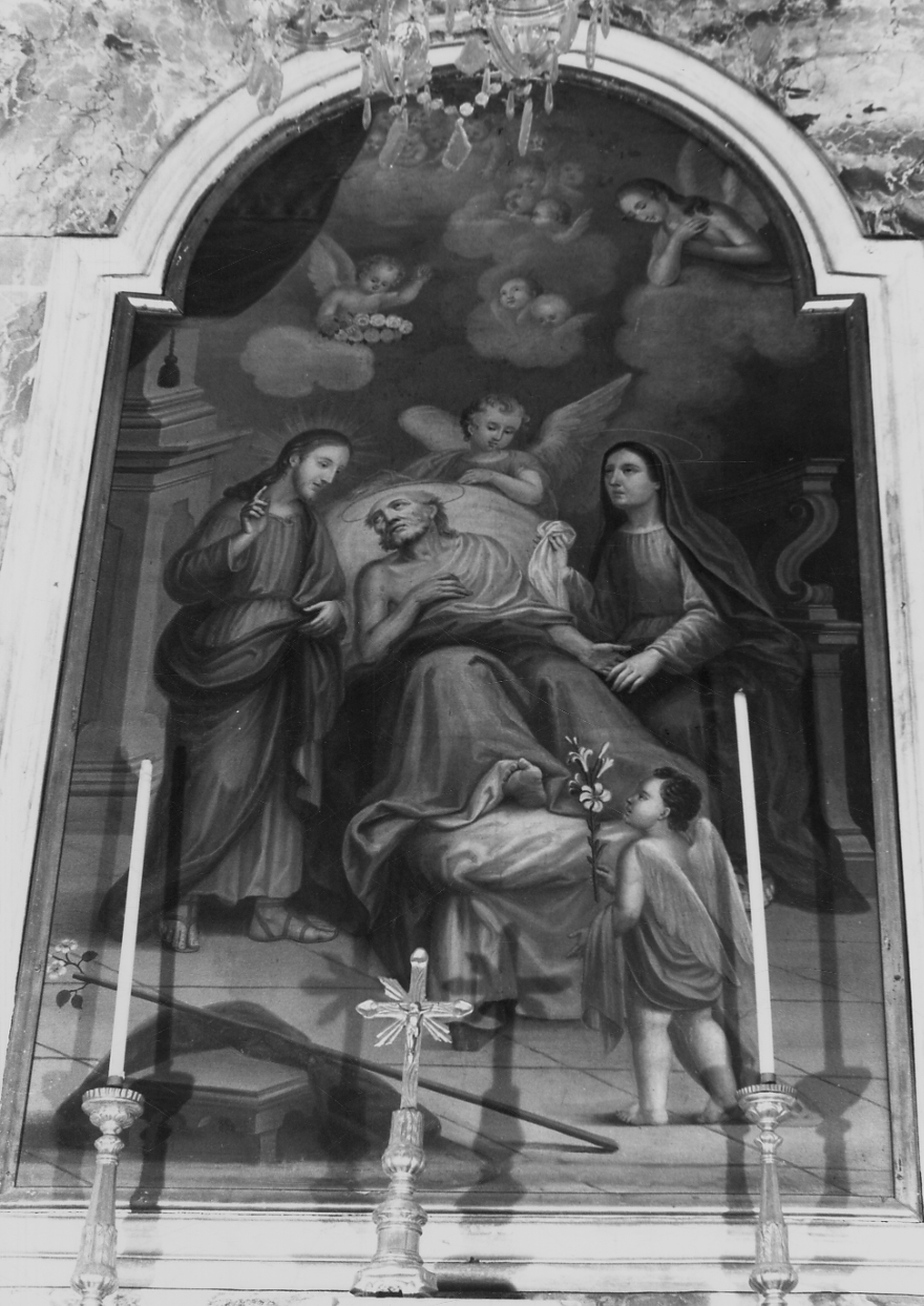 morte di San Giuseppe (dipinto, opera isolata) - ambito piemontese (primo quarto sec. XIX)