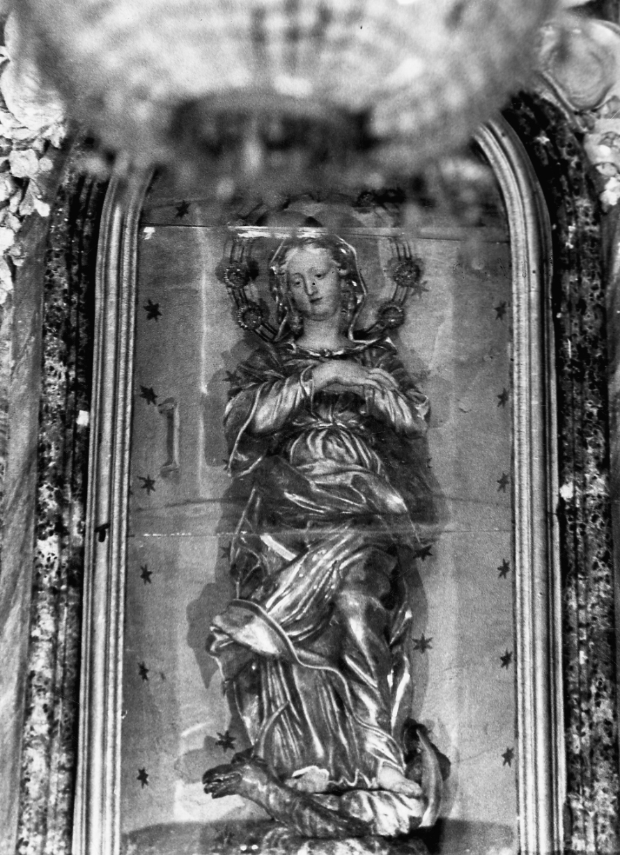 Immacolata Concezione (statua, opera isolata) - bottega vercellese (seconda metà sec. XVIII)