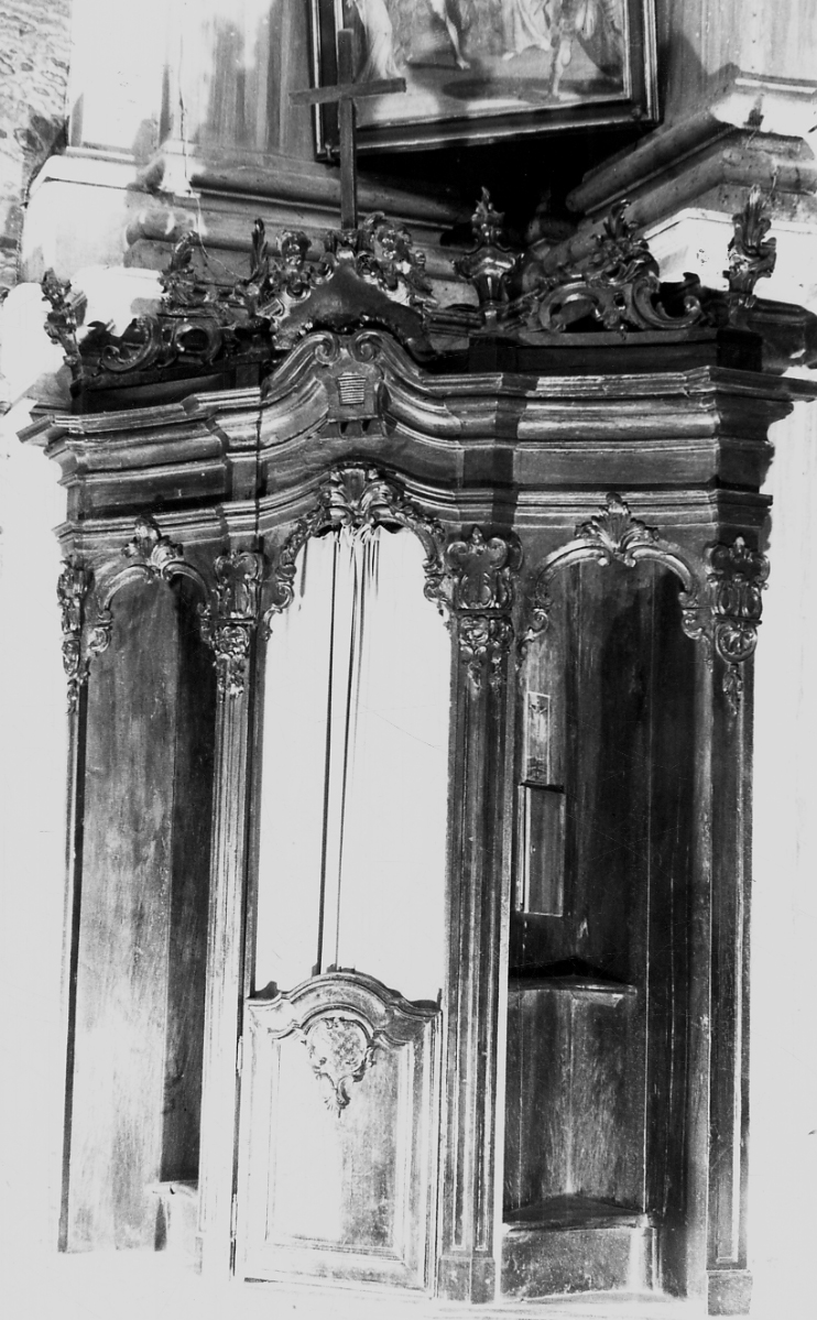 confessionale, serie - bottega vercellese (seconda metà sec. XVIII)