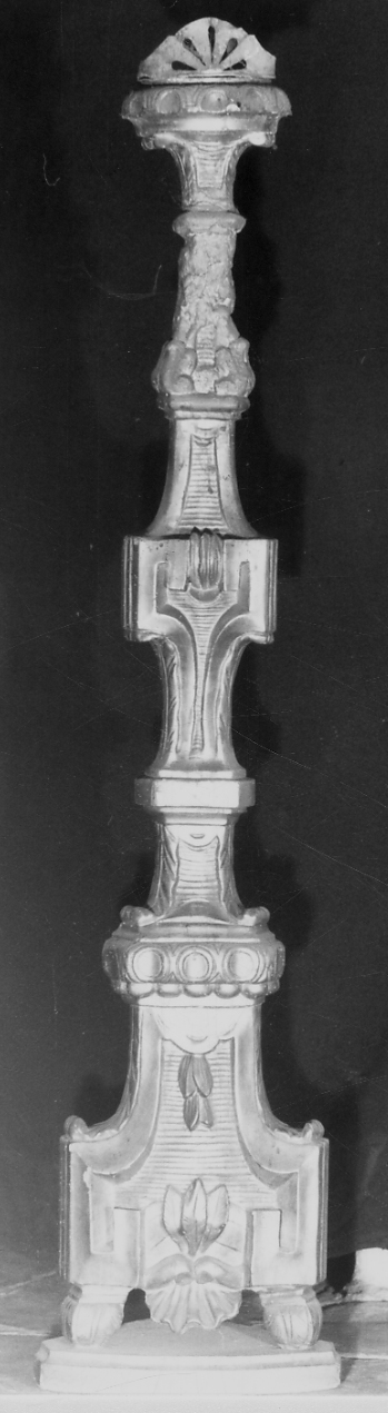 candeliere, serie - bottega vercellese (prima metà sec. XIX)