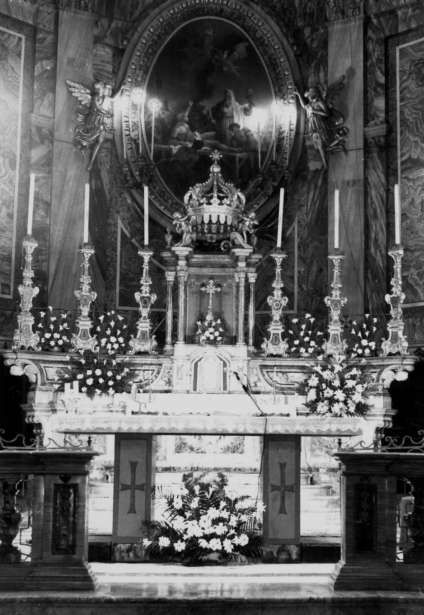 altare maggiore, opera isolata - bottega vercellese (prima metà sec. XVIII)