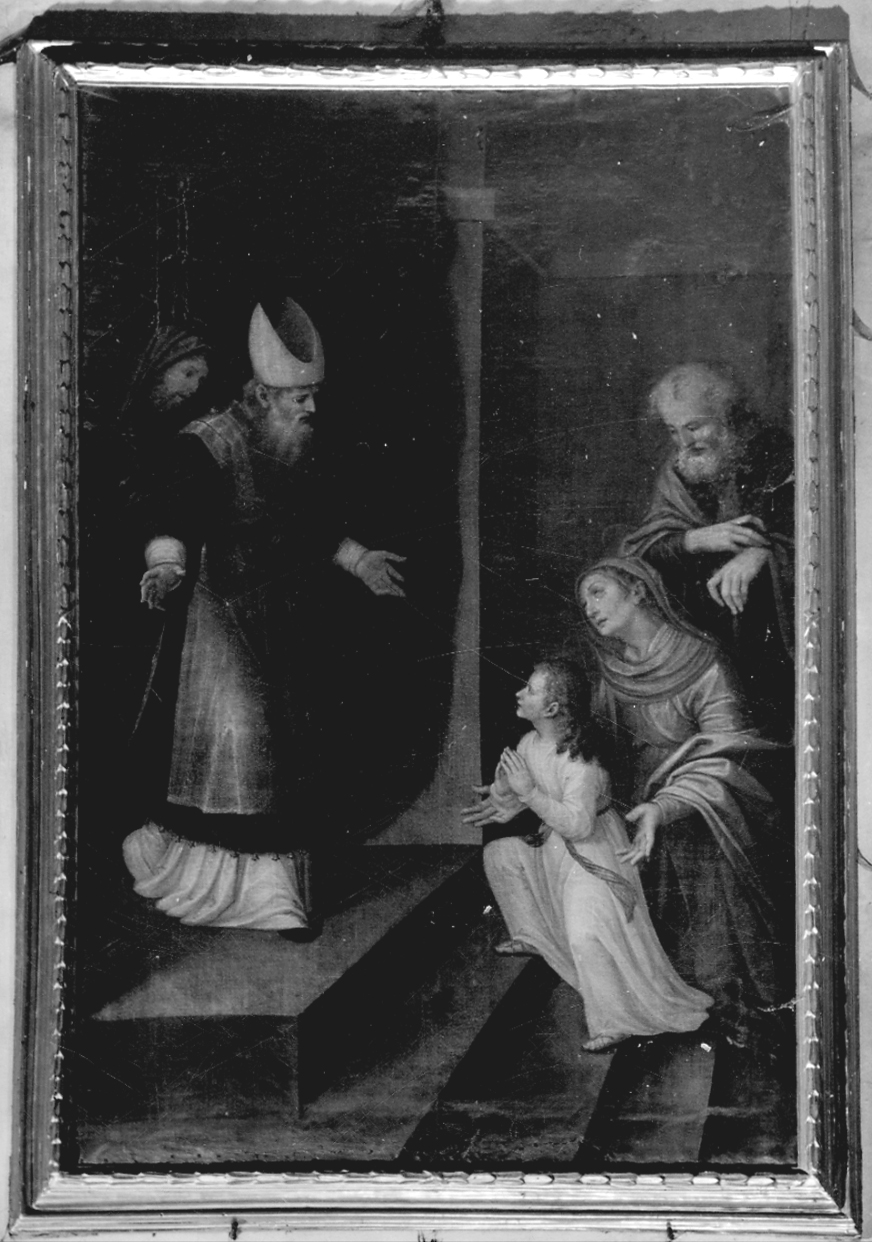 presentazione di Maria Vergine al tempio (dipinto, opera isolata) di Giovenone Gerolamo (prima metà sec. XVI)