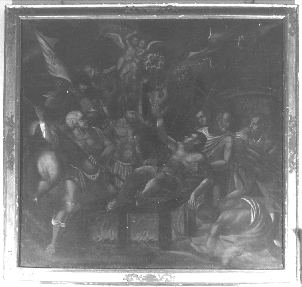 martirio di San Lorenzo (dipinto, opera isolata) - ambito vercellese (sec. XVII)
