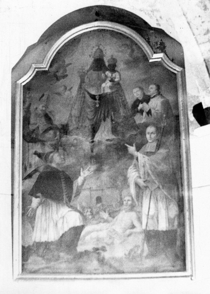 Madonna di Oropa con il Bambino e santi (dipinto, opera isolata) di Barberis Antonio (inizio sec. XVIII)