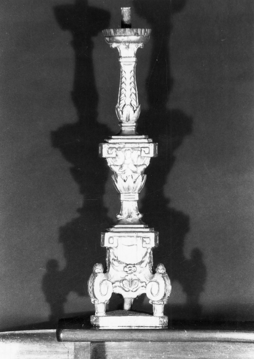 candeliere, serie - bottega piemontese (primo quarto sec. XIX)
