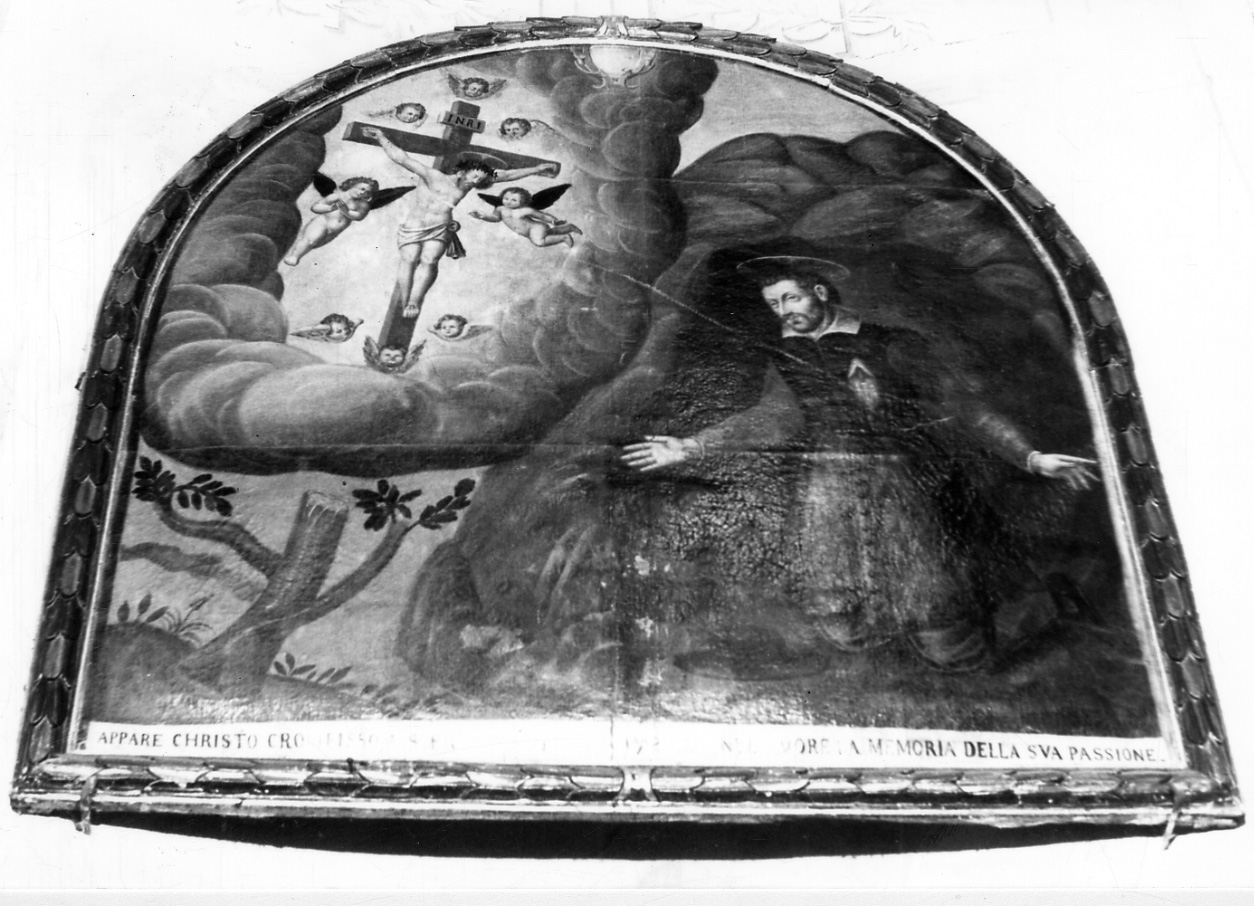 San Francesco d'Assisi riceve le stimmate (dipinto, opera isolata) di Caccia Guglielmo detto Moncalvo (cerchia) (prima metà sec. XVII)