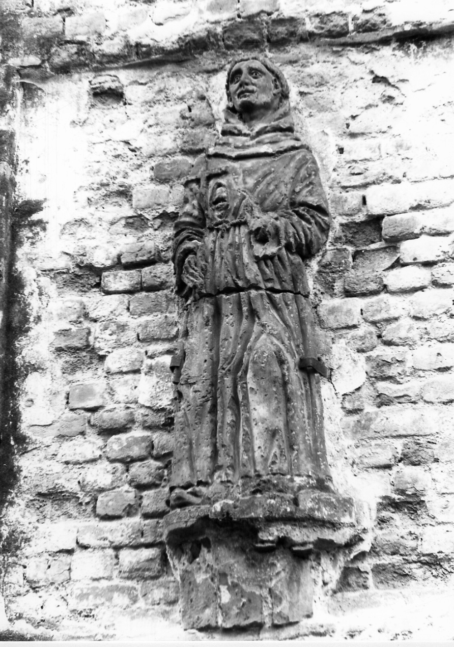 San Francesco d'Assisi (statua, opera isolata) - bottega vercellese (sec. XVII)