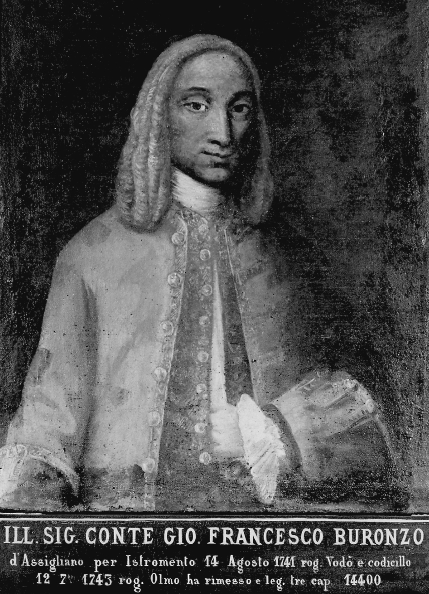 ritratto di Giovanni Francesco Buronzo (dipinto, opera isolata) - ambito piemontese (seconda metà sec. XVIII)