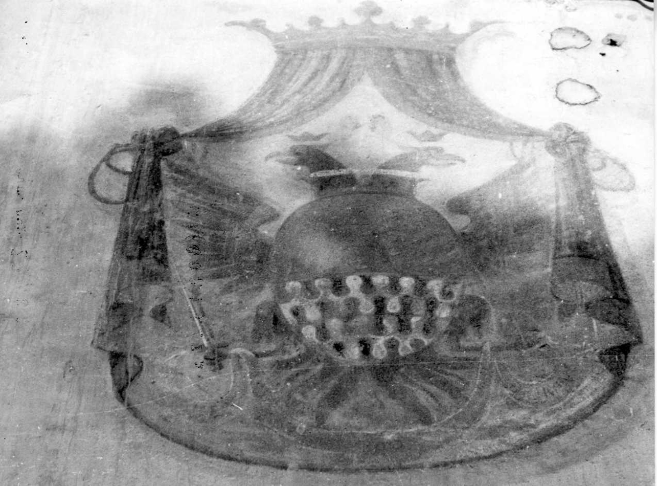 stemma gentilizio (dipinto, opera isolata) - ambito piemontese (seconda metà sec. XIX)