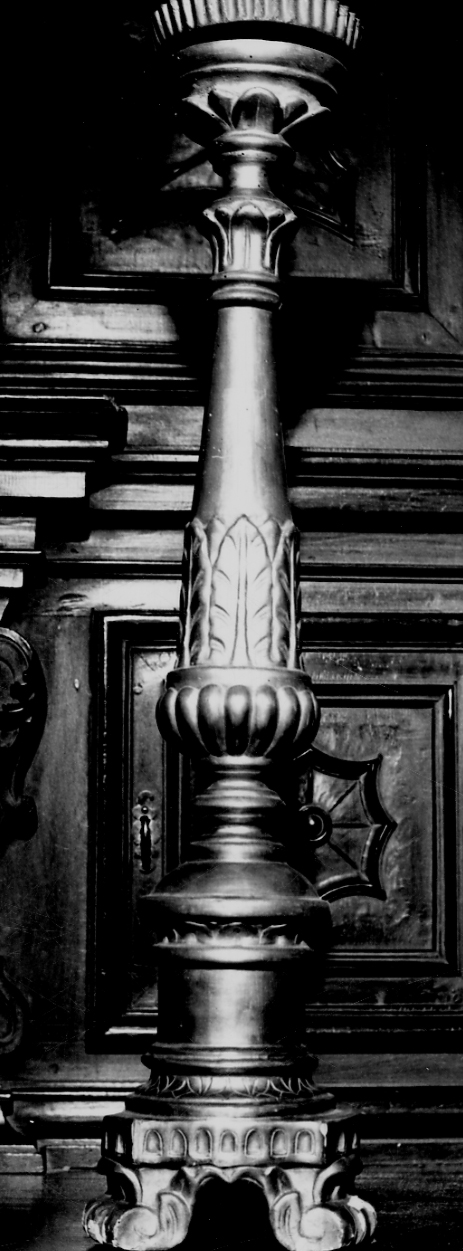 candeliere, serie - bottega vercellese (inizio sec. XIX)