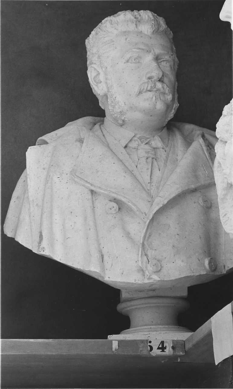 ritratto a mezzo busto di Tiziano Vaccarino (busto, opera isolata) di Della Vedova Pietro (ultimo quarto sec. XIX)