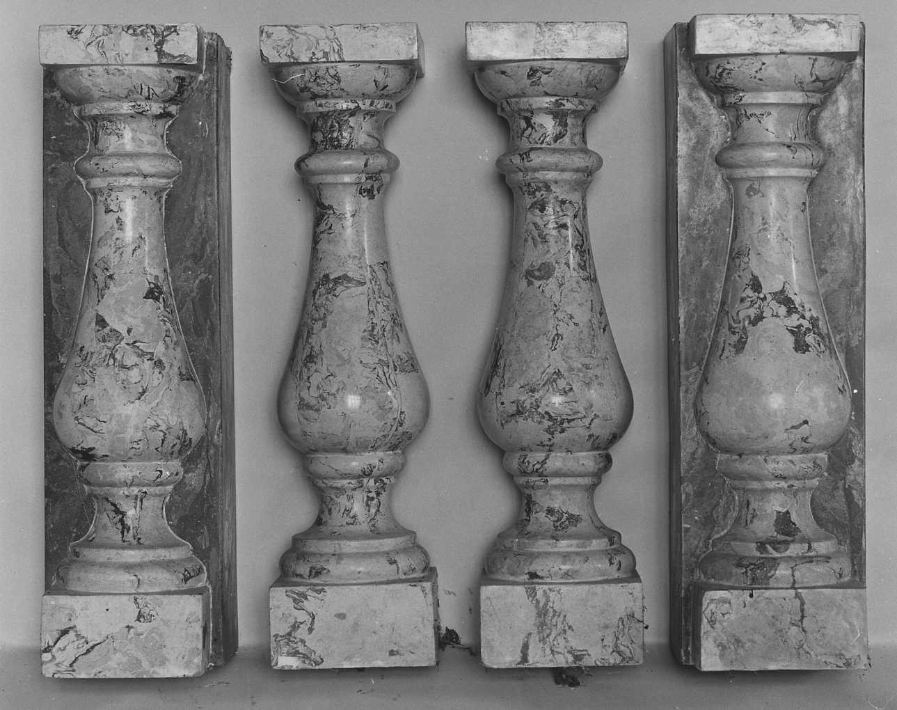 balaustrata, frammento di Della Vedova Giovanni (terzo quarto sec. XIX)